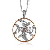 Trellis Pendant Necklace in 18k Gold with Diamonds - Simon G. Jewelry