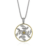 Trellis Pendant Necklace in 18k Gold with Diamonds - Simon G. Jewelry