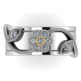 Trellis Smart Ring Jacket in 14k Gold with Diamonds - Simon G. Jewelry