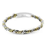 Twist Wedding Set Rings in 18K gold - Simon G. Jewelry