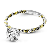 Twist Wedding Set Rings in 18K gold - Simon G. Jewelry