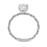 Twist Wedding Set Rings in 18K gold - Simon G. Jewelry