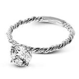 Twist Wedding Set Rings in 18K gold - Simon G. Jewelry