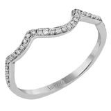 Wedding Band in 18k Gold with Diamonds - Simon G. Jewelry