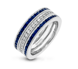 Wedding Band Set In 18k Gold With Diamonds - Simon G. Jewelry