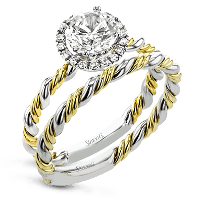 Wedding Set in 18k Gold with Diamonds – Simon G. Jewelry