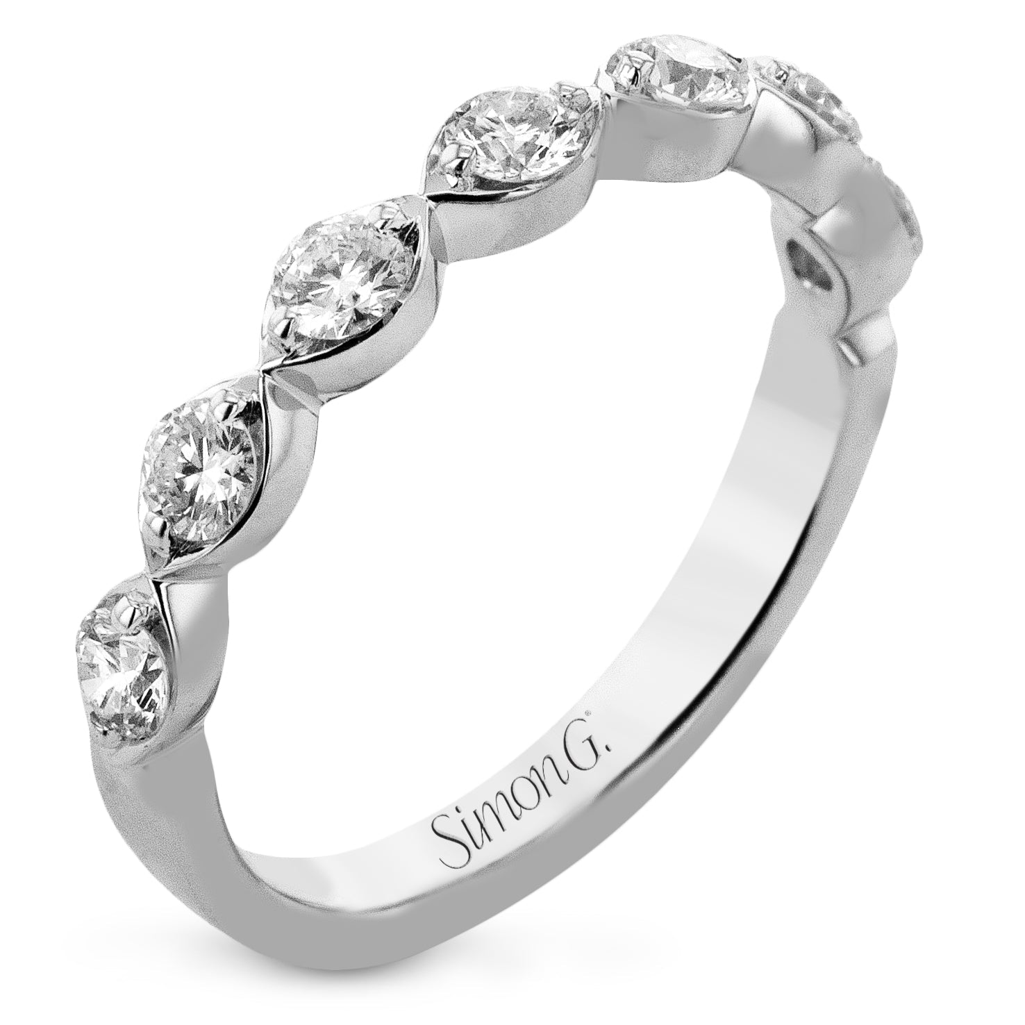 Wedding Set in 18k Gold with Diamonds - Simon G. Jewelry