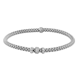 Woven Bracelet in 18k Gold with Diamonds - Simon G. Jewelry