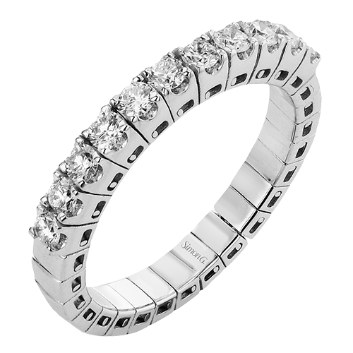 Anniversary Ring In 18k Gold With Diamonds Simon G. Jewelry