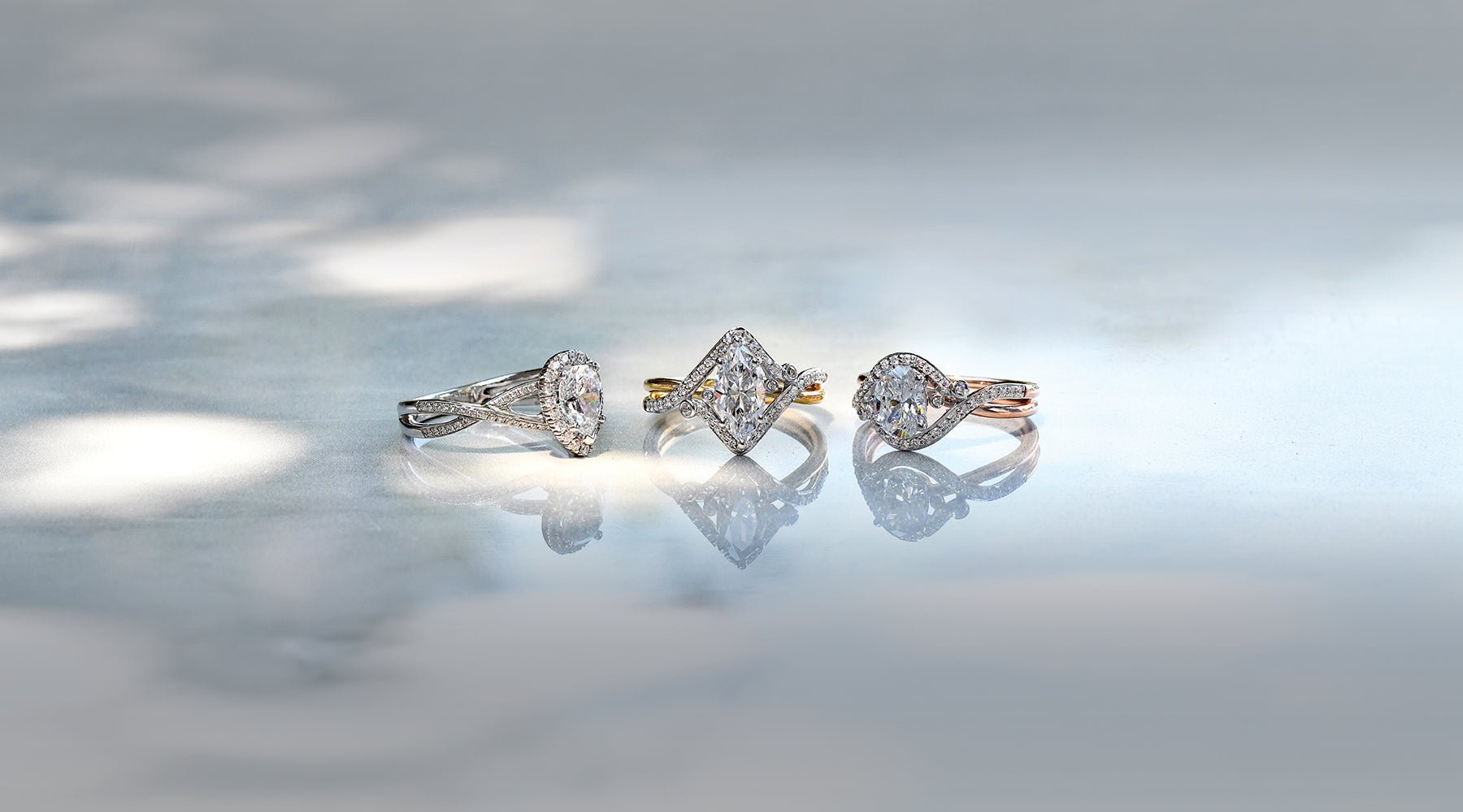 Criss-cross Diamond Engagement Rings - Simon G. Jewelry