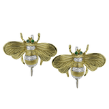 Bee Earrings in 18k Gold with Diamonds
