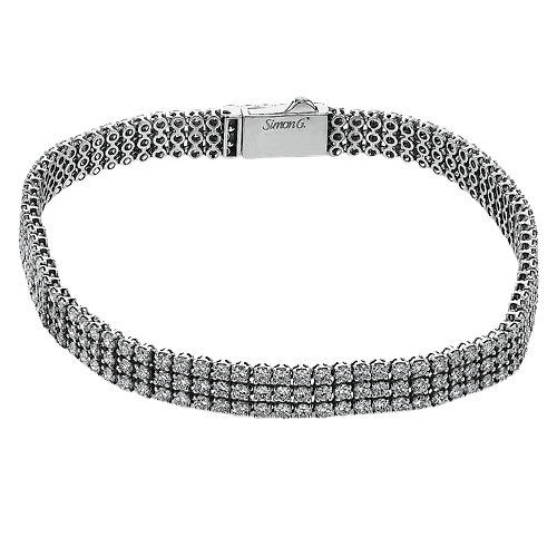 Bracelet in Platinum with Diamonds