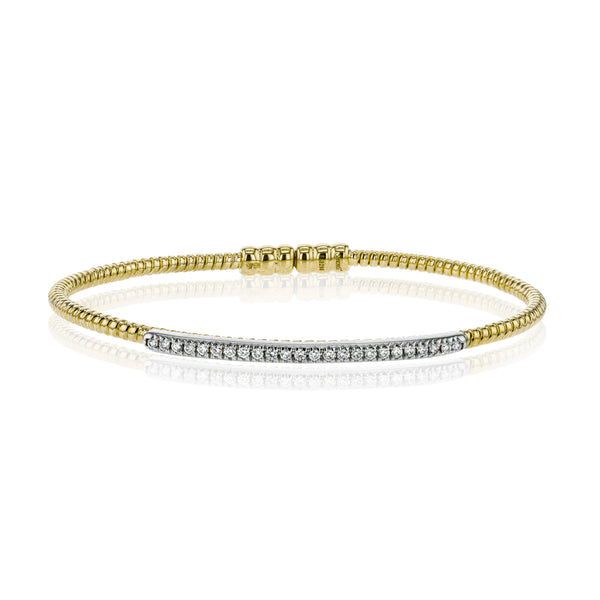 Bangle in 18k Gold with Diamonds