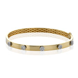 Bangle in 18k Gold with Diamonds