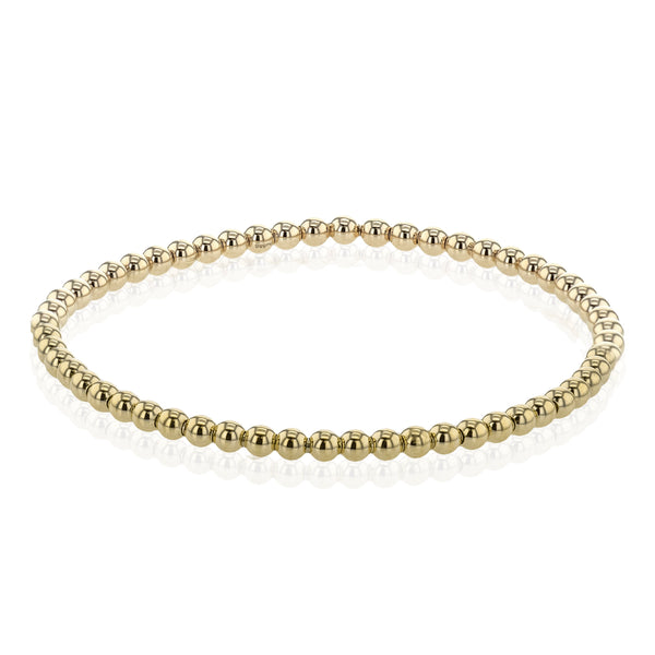 Beaded Bracelet in 14k Gold