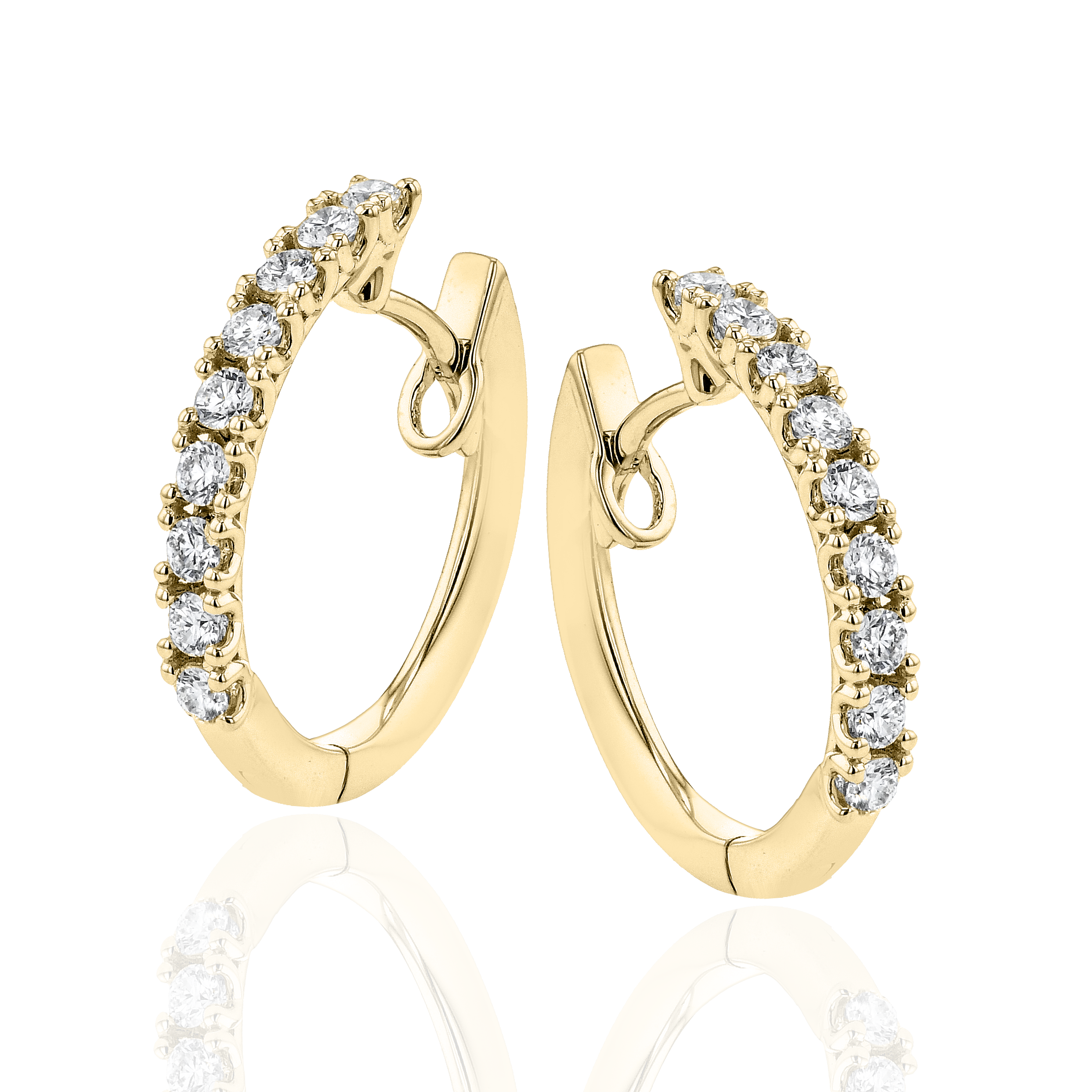 Diamond Hoop Earrings