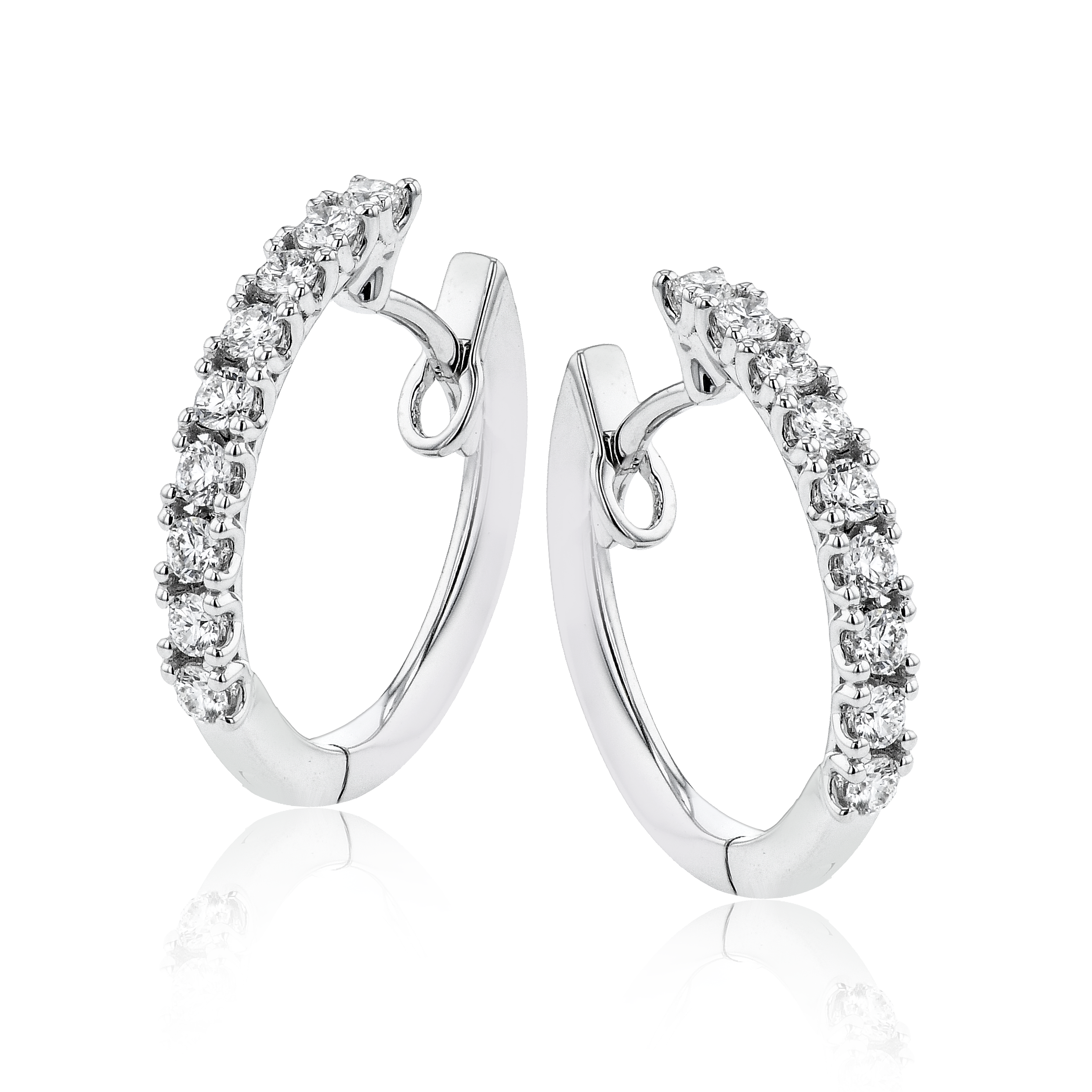 Diamond Hoop Earrings