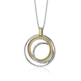 Clio Pendant Necklace in 18k Gold with Diamonds