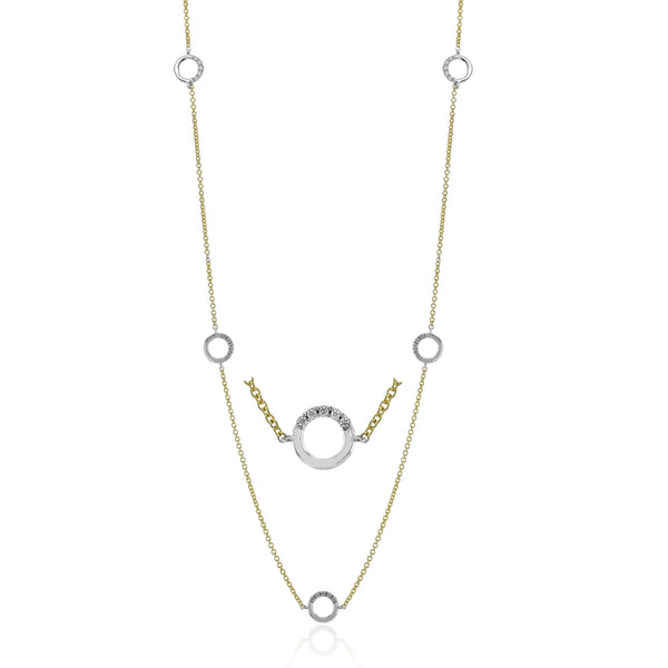 Necklace in 18k Gold with Diamonds