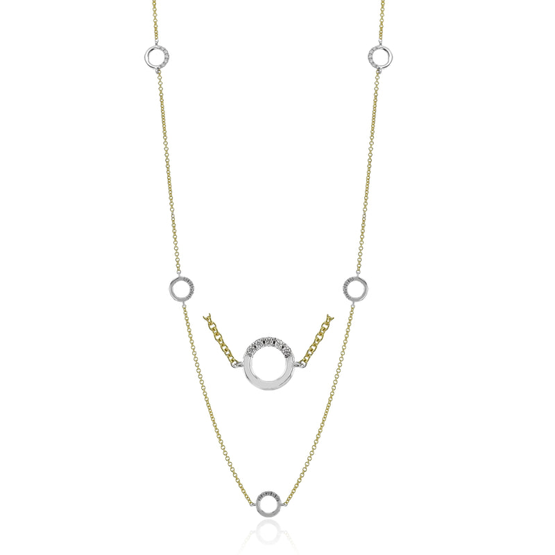 Necklace in 18k Gold with Diamonds