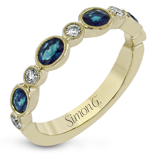 Paradise Sapphire Fashion Ring In 14k Gold With Diamonds