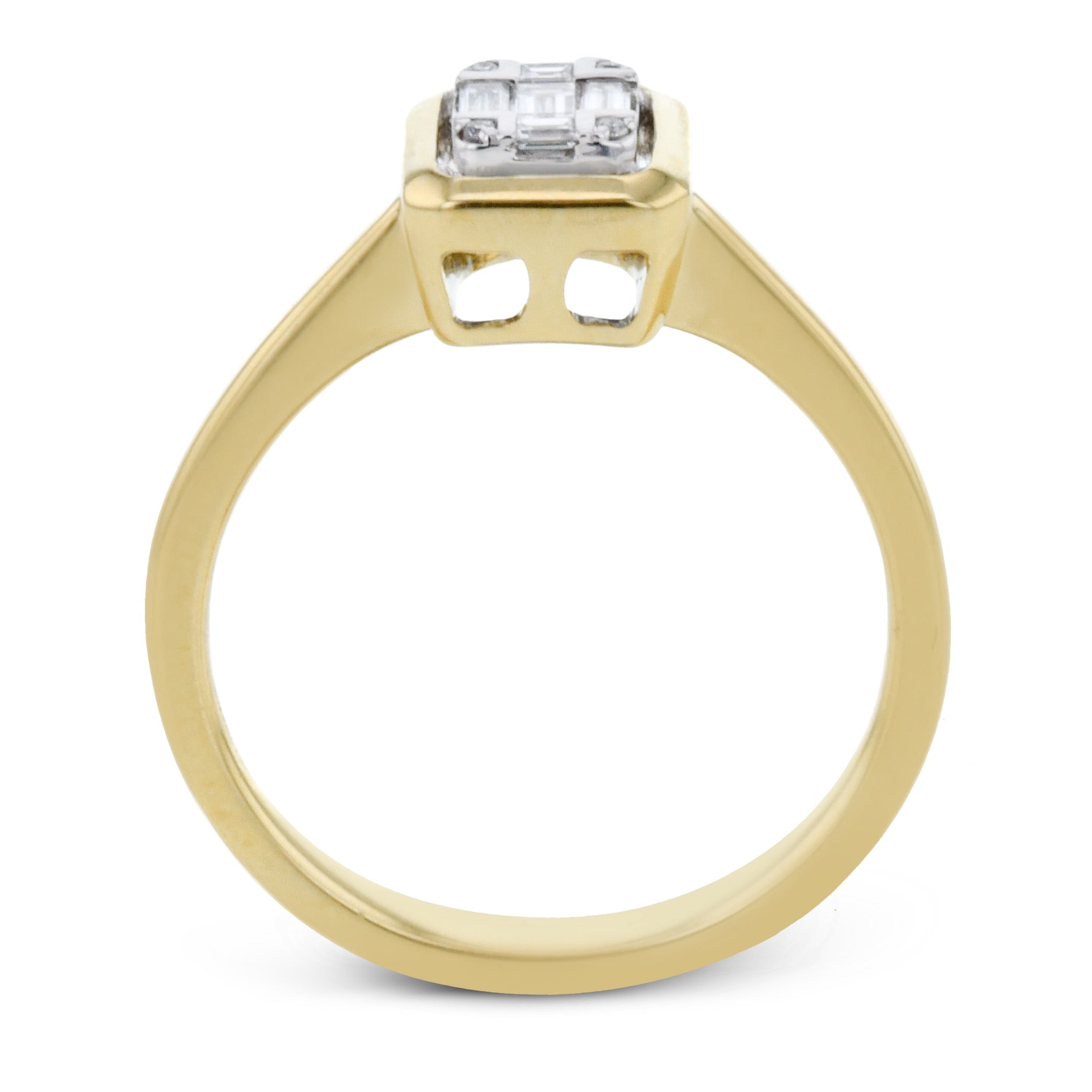 Fashion Ring in 18k Gold With Diamonds