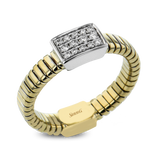 Fashion Ring In 18k Gold With Diamonds
