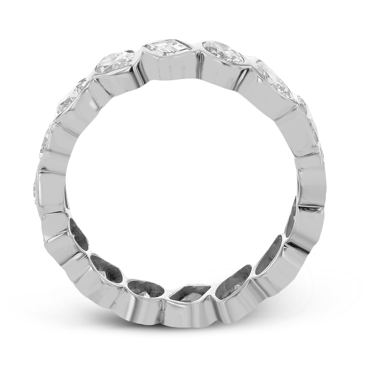 Mixed-Shape Eternity Fashion Ring in 18k Gold