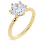 Engagement Ring in 18k Gold with Diamonds