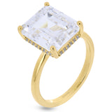 Engagement Ring in 18k Gold with Diamonds