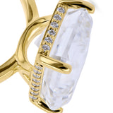 Engagement Ring in 18k Gold with Diamonds