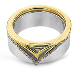 Smart Ring Jacket in 14k Gold with Diamonds