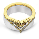 Smart Ring in 14k Gold with Diamonds