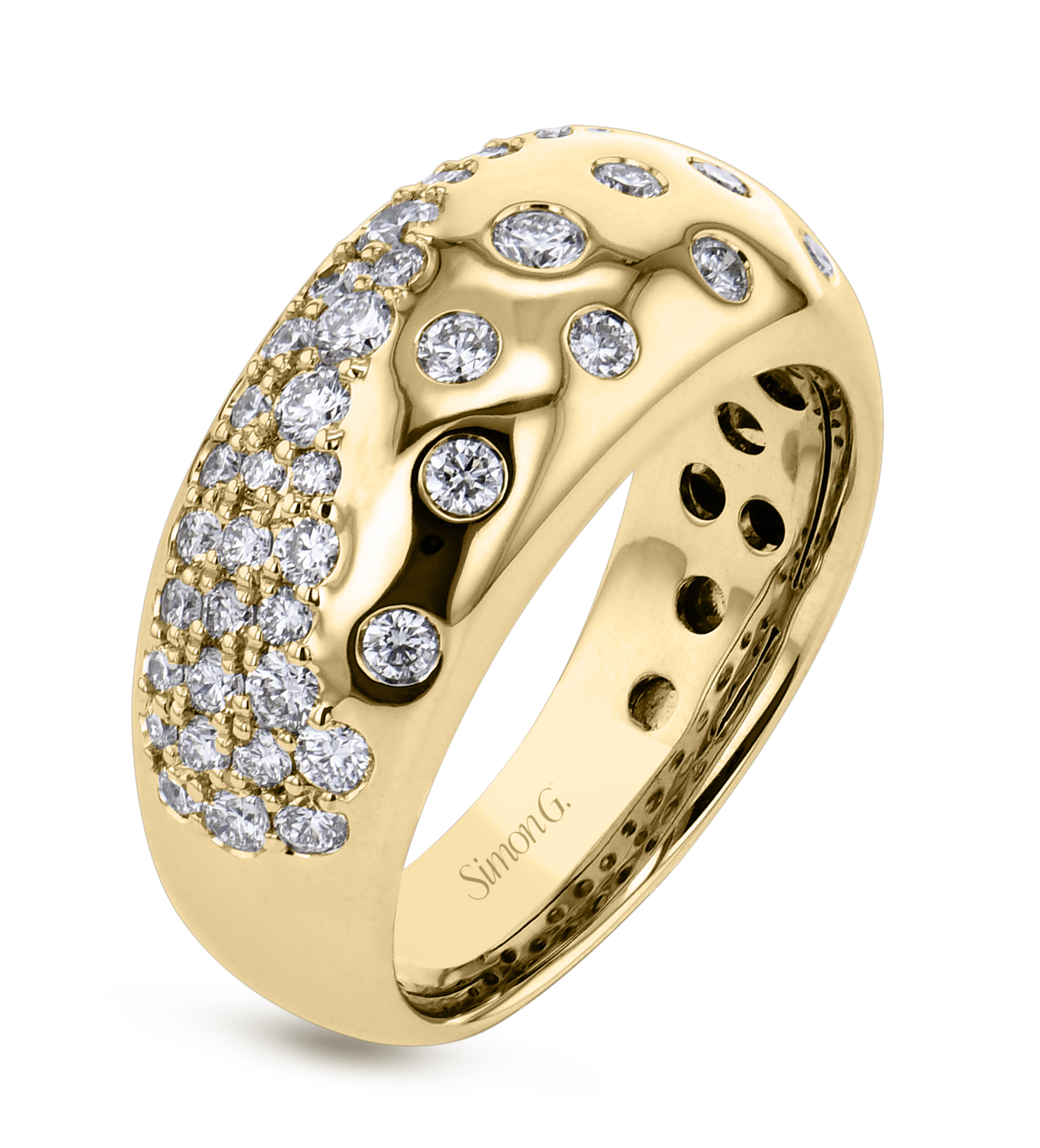Scattered Diamond Fashion Ring