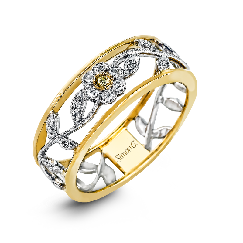 Trellis Fashion Ring In 18k Gold With Diamonds