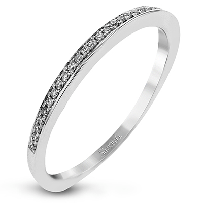 Wedding Band In 18k Gold With Diamonds