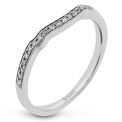 Wedding Band in 18k Gold with Diamonds
