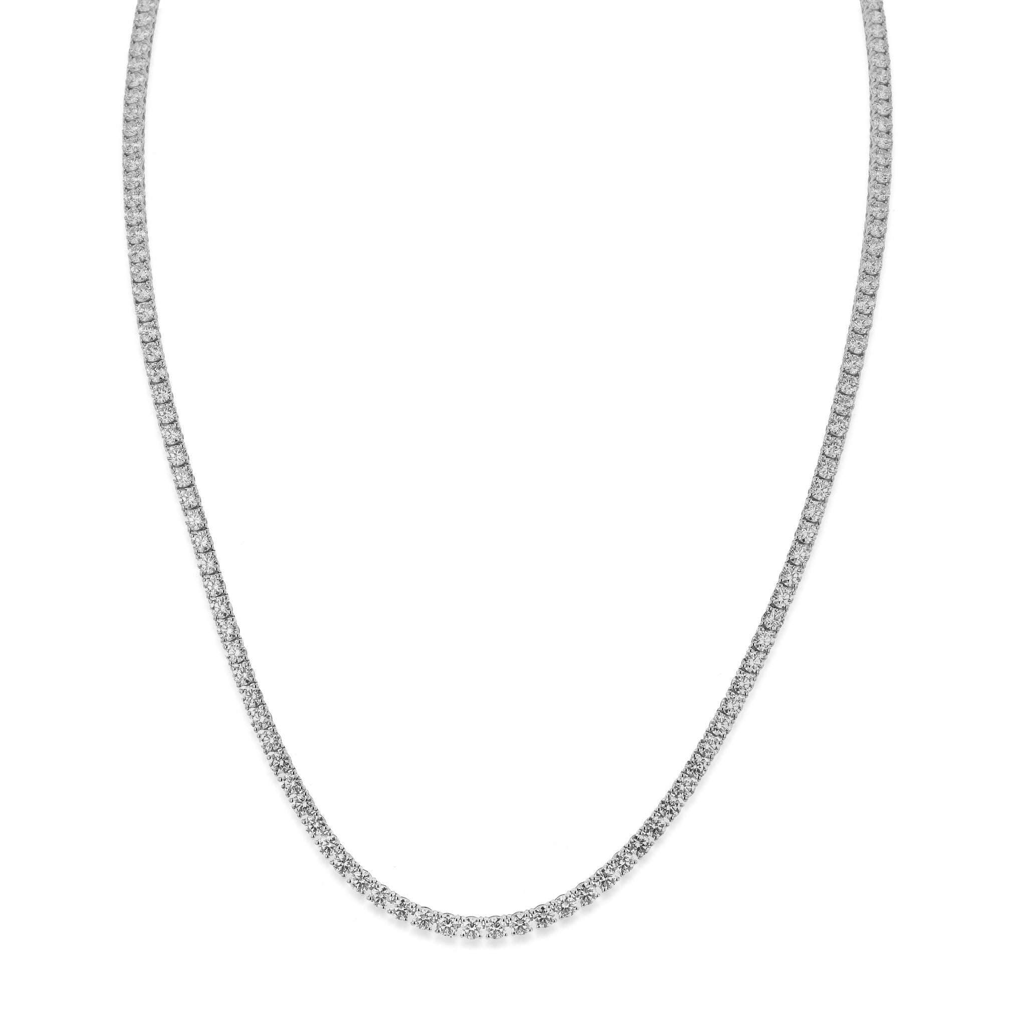 Adjustable Diamonds Tennis Necklace in 18k Gold - Simon G. Jewelry