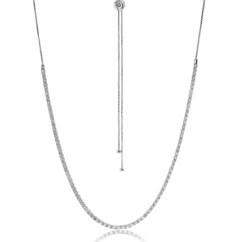 Adjustable Necklace in 18k Gold with Diamonds - Simon G. Jewelry