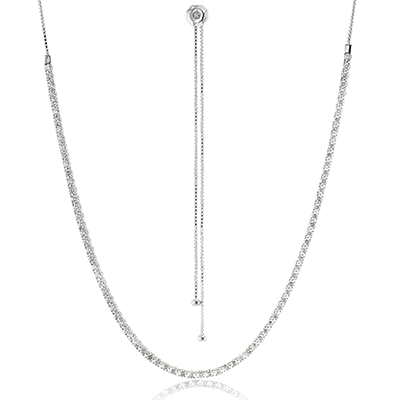 Adjustable Necklace in 18k Gold with Diamonds - Simon G. Jewelry