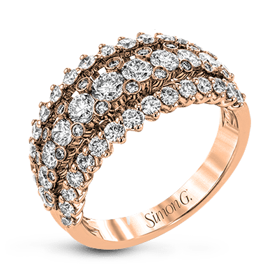 Anniversary Ring In 18k Gold With Diamonds - Simon G. Jewelry