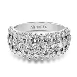 Anniversary Ring In 18k Gold With Diamonds - Simon G. Jewelry