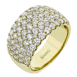 Anniversary Ring in 18k Gold with Diamonds - Simon G. Jewelry