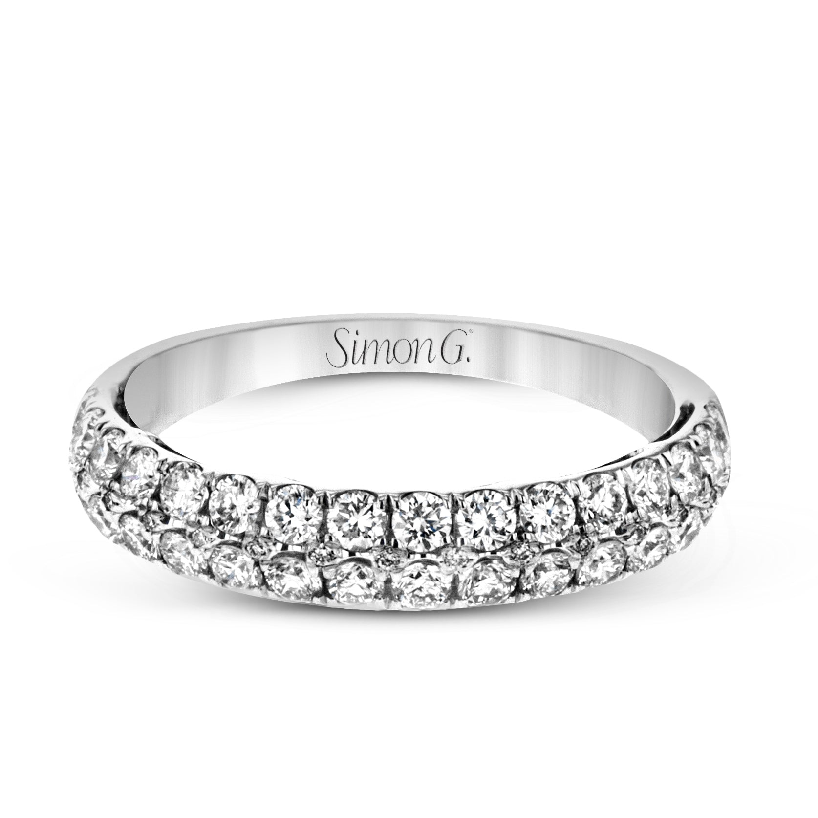 Anniversary Ring In 18k Gold With Diamonds - Simon G. Jewelry