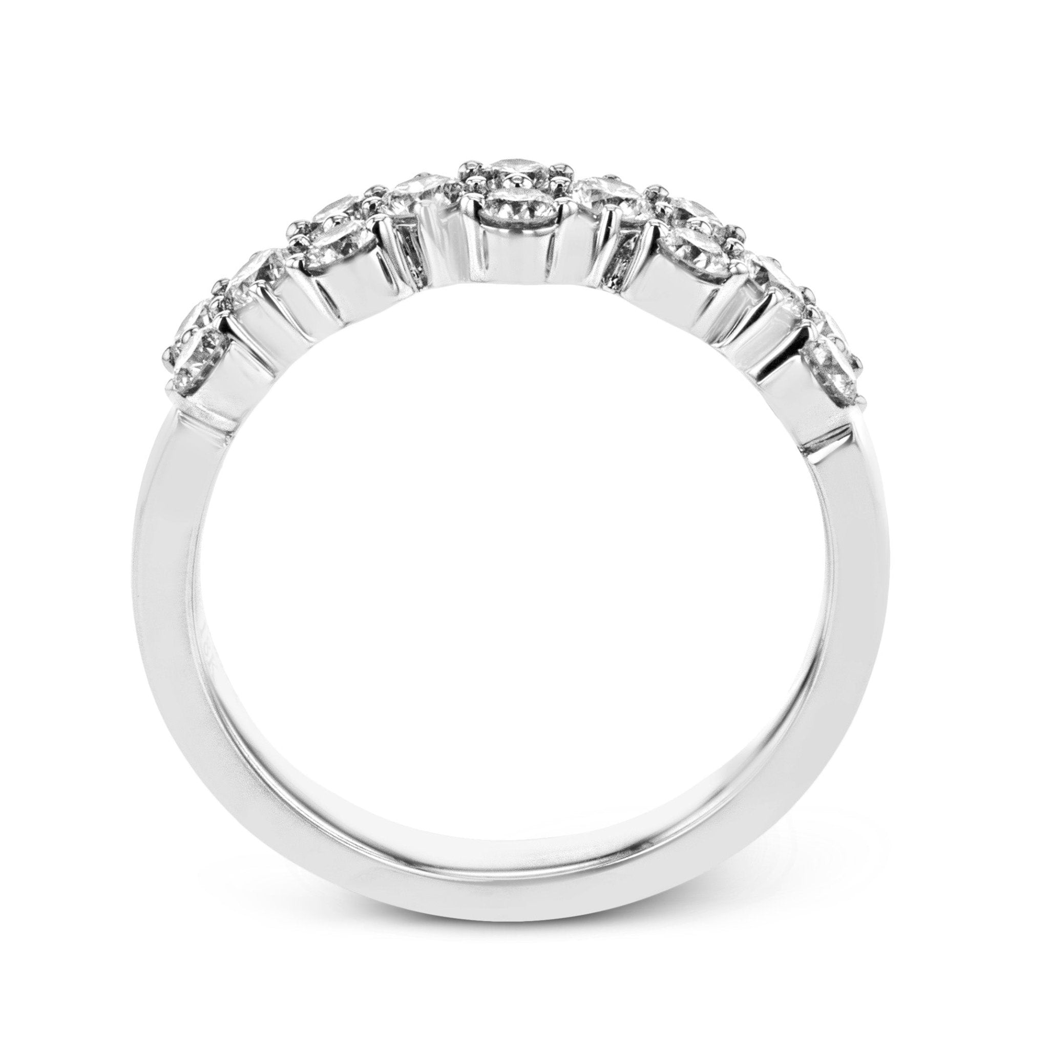 Anniversary Ring In 18k Gold With Diamonds - Simon G. Jewelry