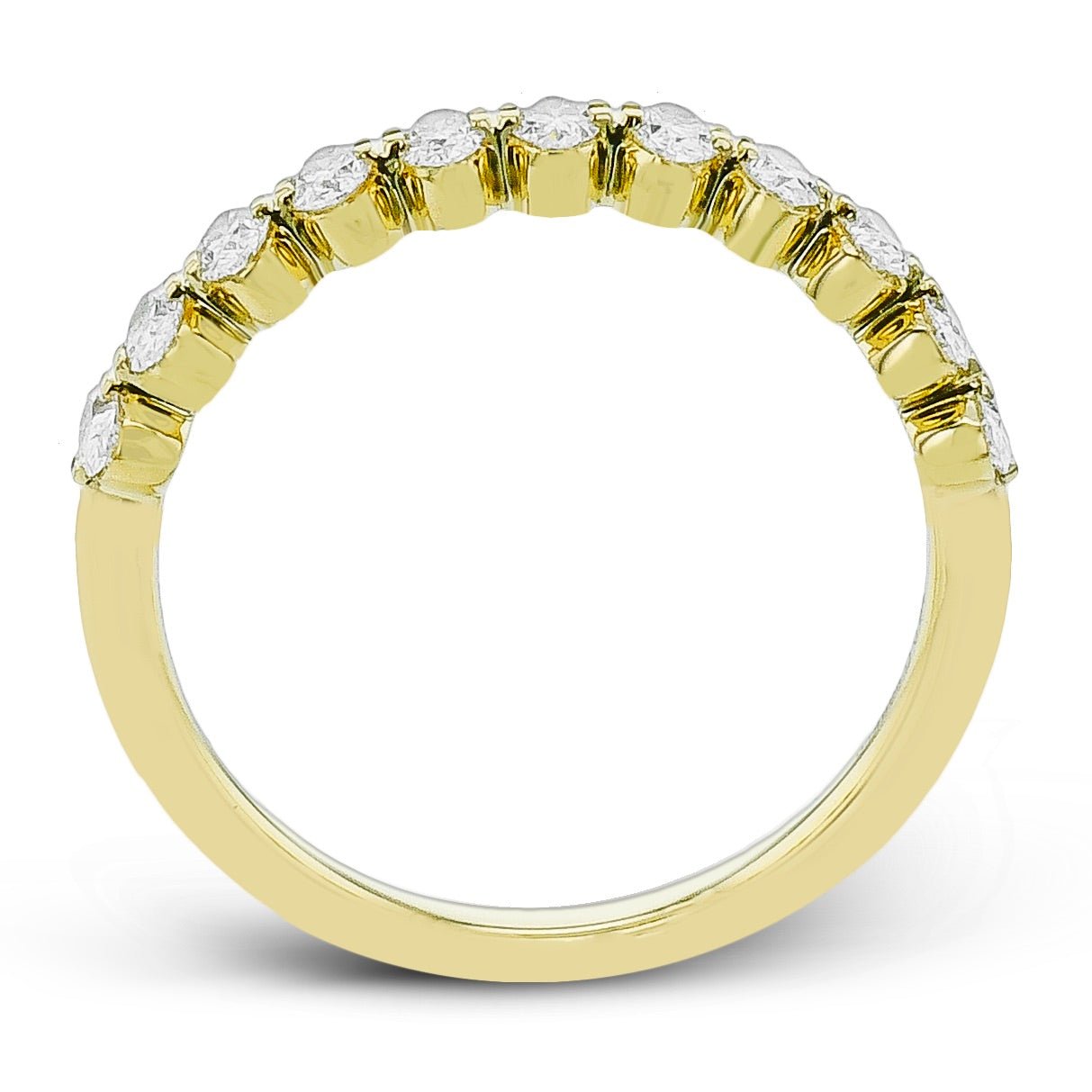 Anniversary Ring in 18k Gold With Diamonds - Simon G. Jewelry