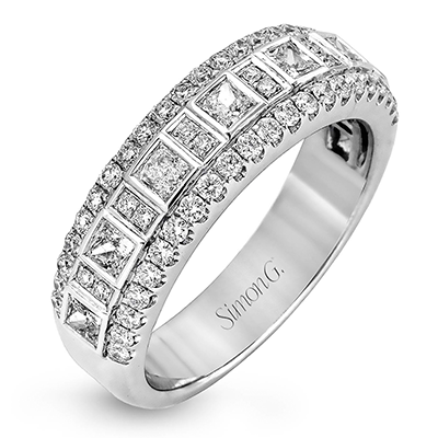 Anniversary Ring in 18k Gold with Diamonds - Simon G. Jewelry