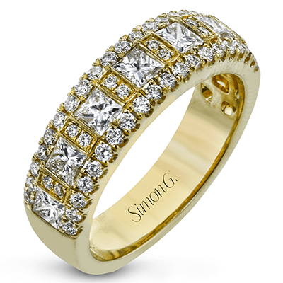 Anniversary Ring In 18k Gold With Diamonds - Simon G. Jewelry