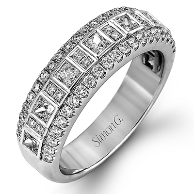 Anniversary Ring in 18k Gold with Diamonds - Simon G. Jewelry