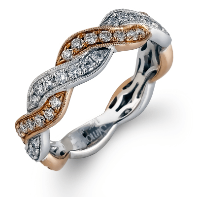 Anniversary Ring In 18k Gold With Diamonds - Simon G. Jewelry